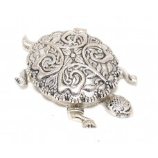 Sterling Silver 925 tortoise traditional hand engraved W 675